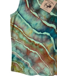 Image 4 of ♻️ UPCYCLED S Land's End Knit Tank in Earthy Geode Ice Dye