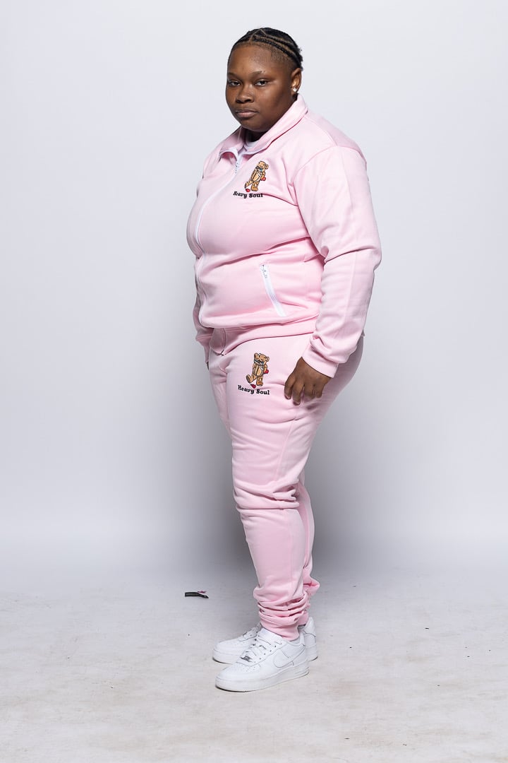 Hot pink 2024 sweat suit