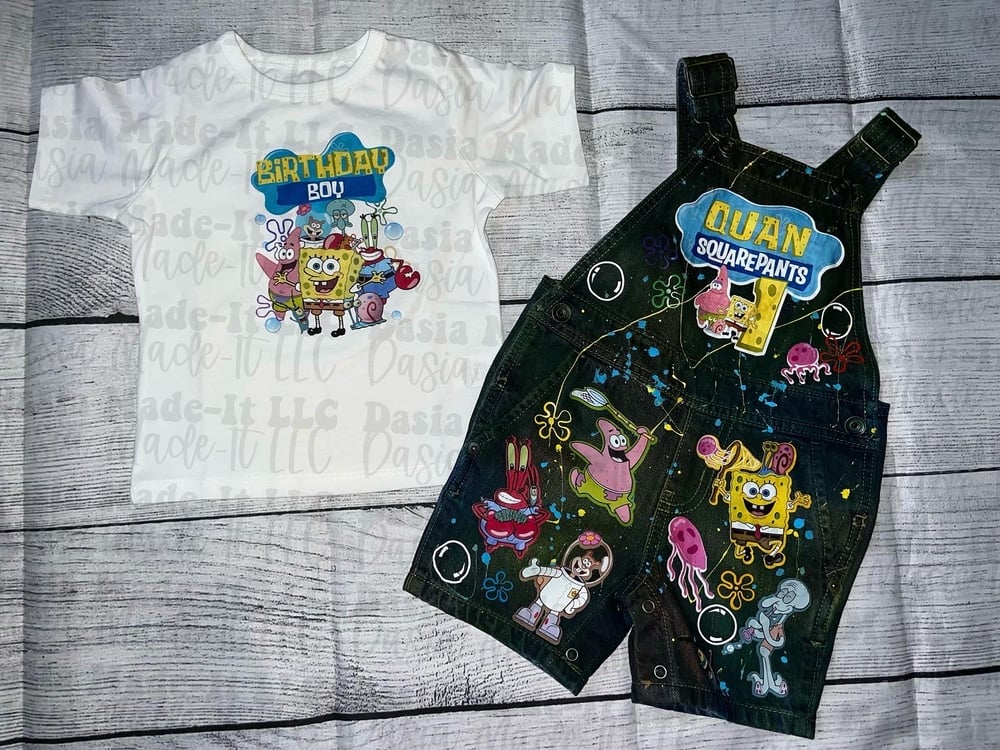 Image of Boys Custom Shortall Set