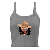 Image 3 of Logo Fedora Women’s micro-rib tank top