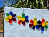 Image of Rainbow Flower Earrings 