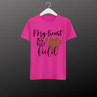 Image 1 of My Heart is on that field shirt