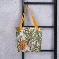 Image 2 of Art Nouveau Inspired Light and Airy Boho Floral Sketch Tote Bag