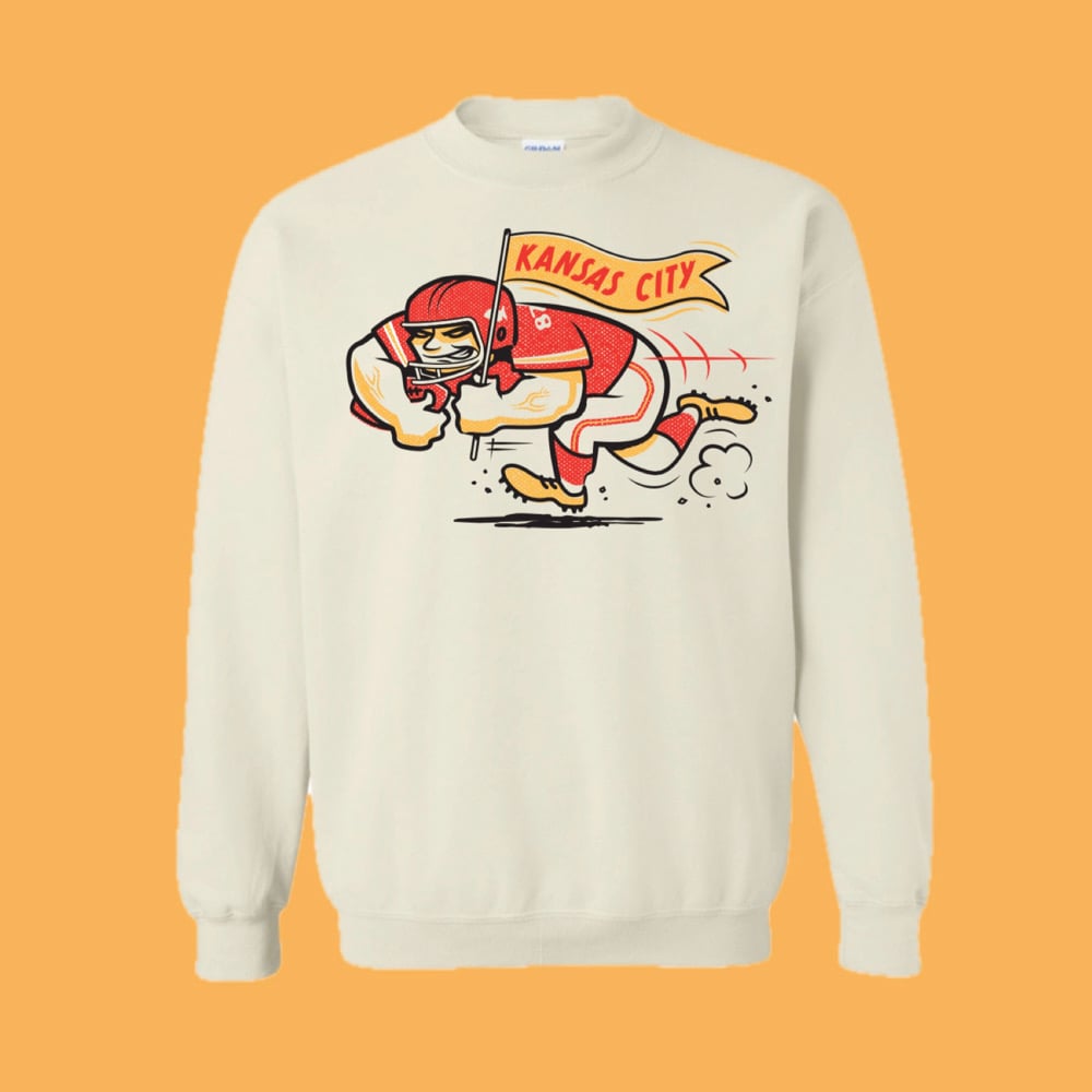 Image of 87 Football Original Comicbook Art Printed Crewneck