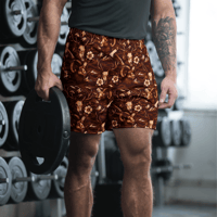 Image 3 of Espresso Camo Unisex Athletic Shorts