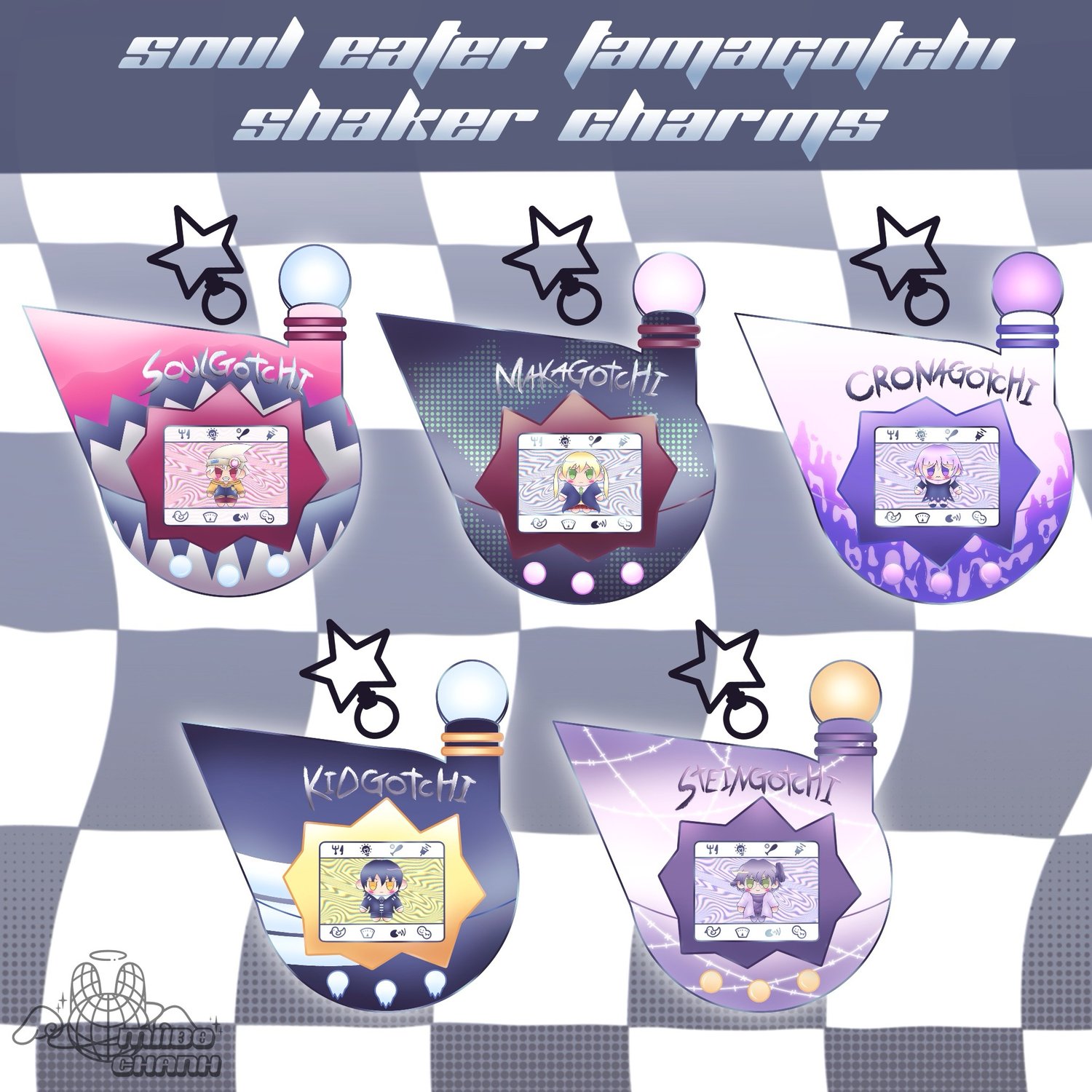 Image of Soul Eater Tamagotchi | Shaker Charms 