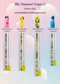Image 4 of Flower Girls Mini Diamond Painting Kit by Grumpy