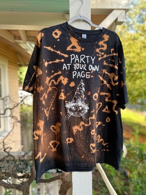 Image of 2XL Party At Your Own Pace Bleach Dye Shirt 1