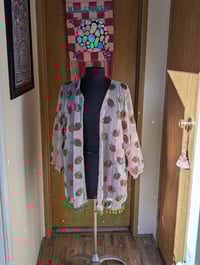 Image 2 of Berry sequin kimono
