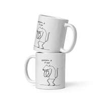 Image 3 of plan White glossy mug 