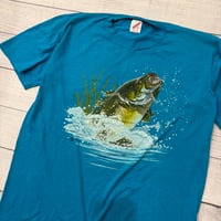 Image 2 of Vintage Blue Bass Tee - XL
