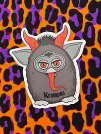 Image 1 of Krampus Furby sticker