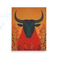 Image 3 of Spanish Bull Folk Art Print