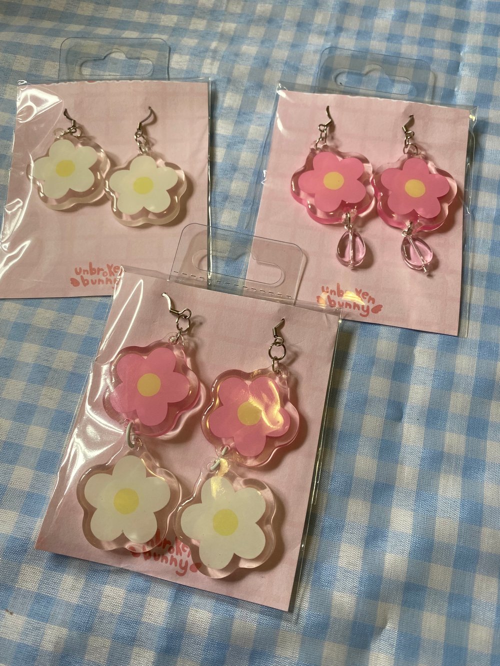 Flower Acrylic Earrings