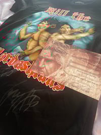 Image 2 of stage worn Bonded By Blood style KTK shirt from the Bonded By blood anniversary show Berkeley!