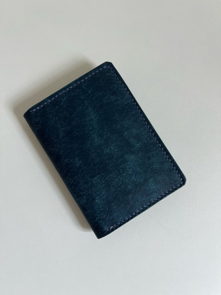 Image of Navy Pueblo Vertical Cardholder (Blue Violet)
