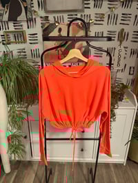 Image 1 of  Top bright orange hoodie 