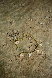 Image 2 of Jasper cowry necklace