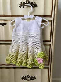 Image 5 of Handmade crochet baby dress size 12 months