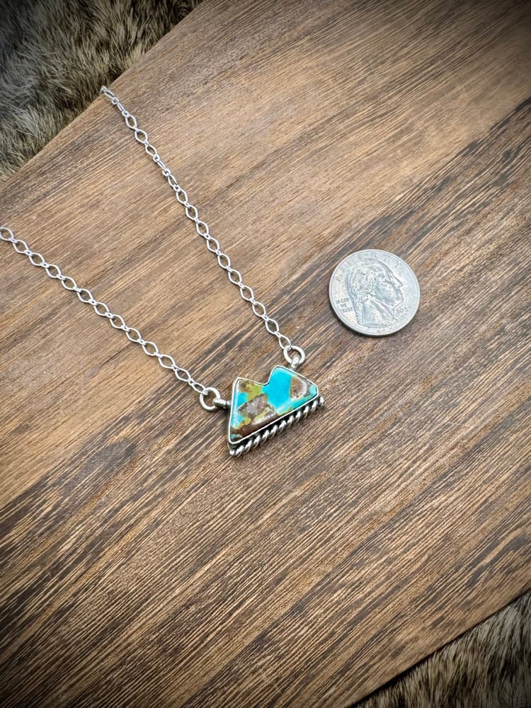 Image of Dainty Kingman Mountain Necklace