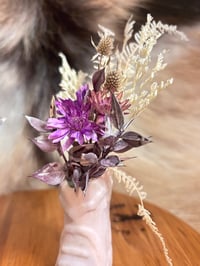 Image 5 of Mini Boot Flowers Purple ( Pairs Only )