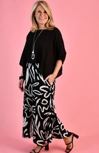 Image 1 of Sydney Wide Leg Black & White 