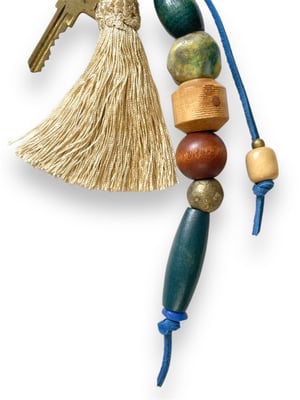 Image of BEAD & TASSEL BAG CHARM #1