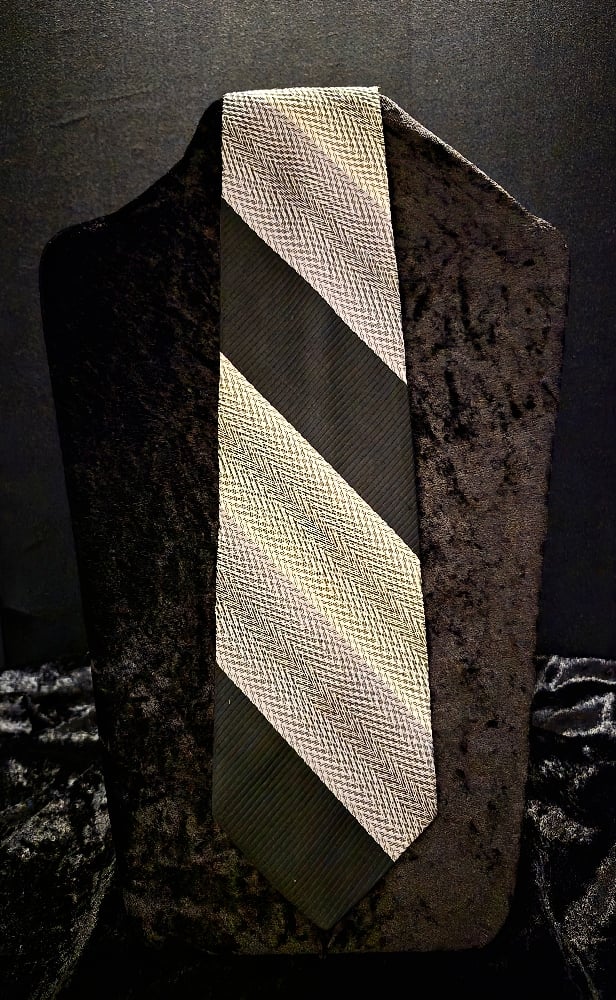Image of White Gray & Black Men's Necktie 