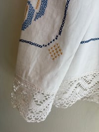 Image 4 of Blue embroidered shirt (m/l)