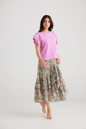 Image of Lili Tee. Mauve. By Talisman the Label.