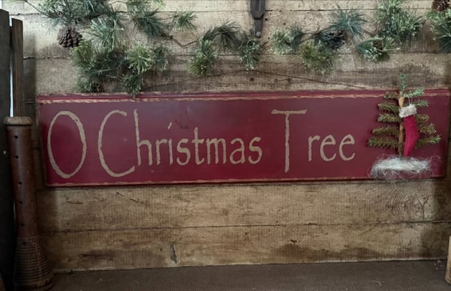 O Christmas Tree -Olde Thyme sign