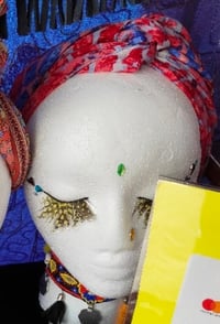 Image 3 of Wire Head Band- sari fabric -
