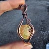 Unakite Heart In Antiqued Copper