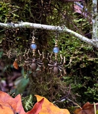 Image 3 of Labradorite Arachnid Earring 