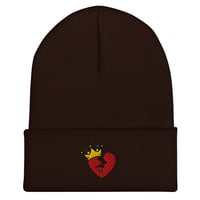 Image 4 of LOVE CONQUERS Cuffed Beanie