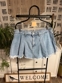 Image 1 of denim skorts 