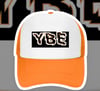 YBE Box logo 3D Effect Orange Trucker Hat