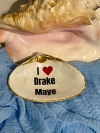 Image 2 of I ❤️Drake Maye Clam Shell Trinket Dish