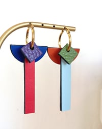 Image 1 of Boucles d'oreilles modulables Chloé multicolores