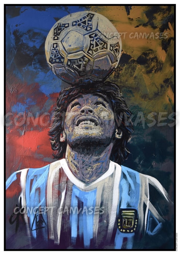 Image of Maradona ‘D10S’ A3 Print 