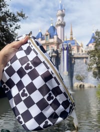Image 1 of Black Checkered Fanny Pack