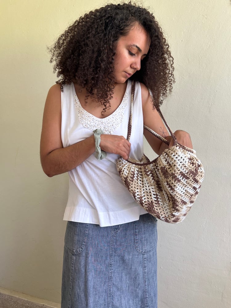 Image of ✧Chocolate Milk Mesh Market Bag