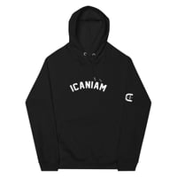 Image 2 of Icaniam “Champion Logo” Unisex eco raglan hoodie
