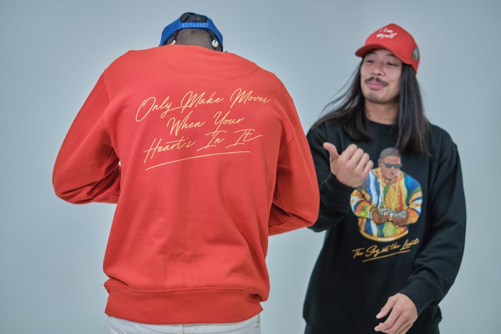 Image of The Sky is the Limit Crewneck Red 
