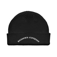 Black Fisherman beanie (Firm-Heart)