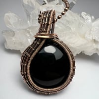 Image 1 of Black Onyx and Copper Wire