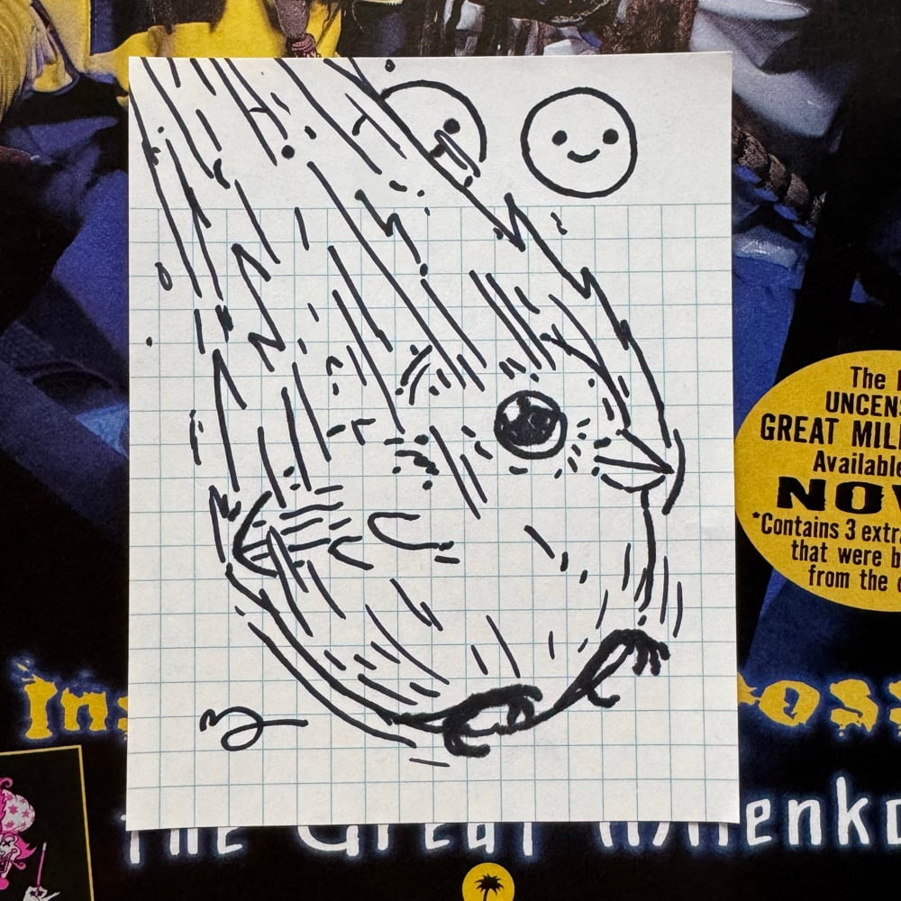 Image of Fat Bird Sharpie Sketch #194