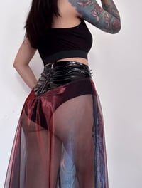 Image 3 of XS/S Gradient Mesh Maxi Skirt (ready to ship)
