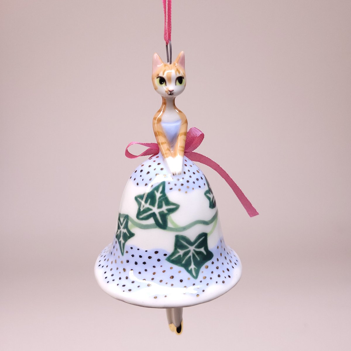 Image of Ivy Porcelain Christmas Bell