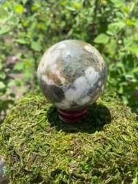 Image 1 of 8th Vein Ocean Jasper Sphere 